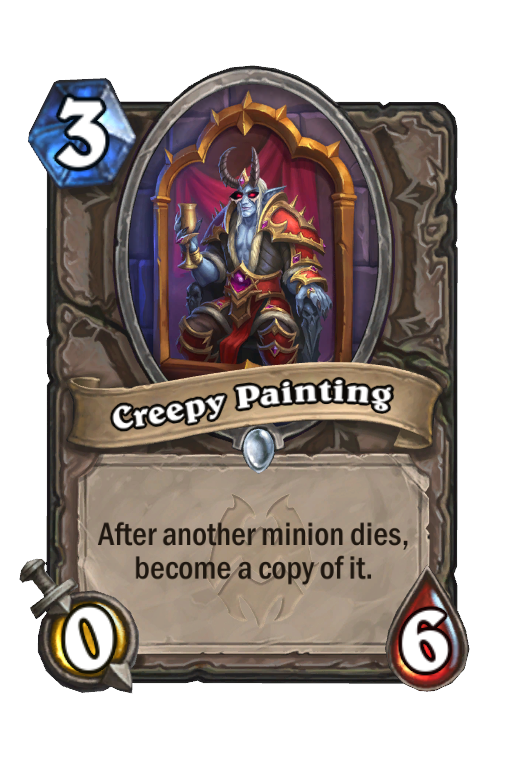 Creepy Painting Hearthstone kártya