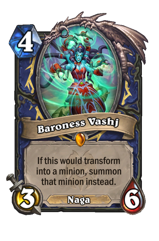 Baroness Vashj Hearthstone kártya
