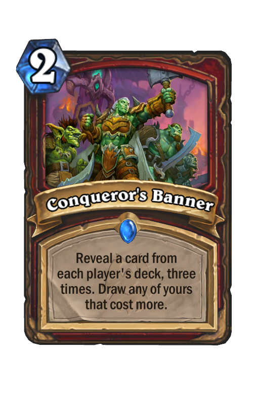 Conqueror's Banner Hearthstone kártya