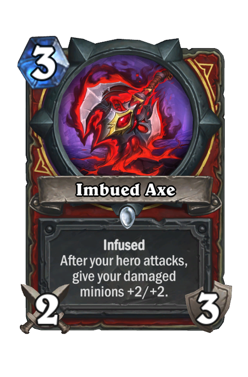 Imbued Axe Hearthstone kártya