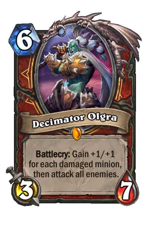 Decimator Olgra Hearthstone kártya