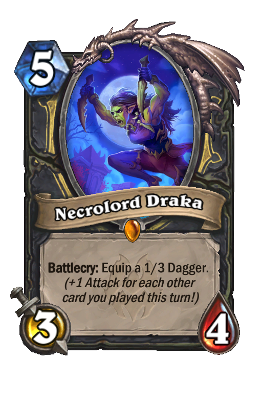Necrolord Draka Hearthstone kártya
