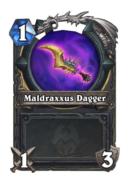 Maldraxxus Dagger Hearthstone kártya