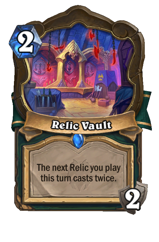 Relic Vault Hearthstone kártya
