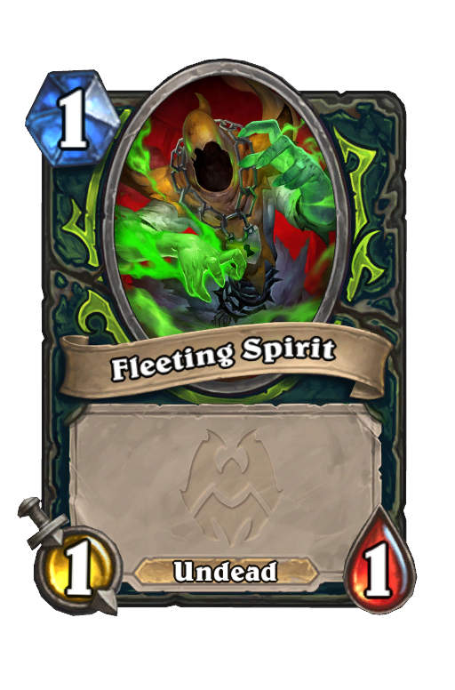 Fleeting Spirit Hearthstone kártya