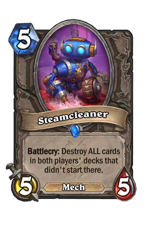 Steamcleaner Hearthstone kártya