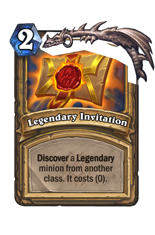 Legendary Invitation Hearthstone kártya