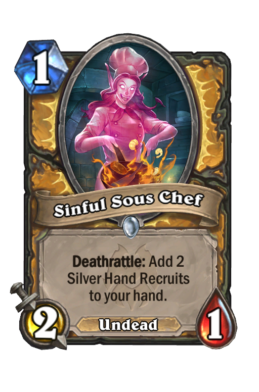 Sinful Sous Chef Hearthstone kártya