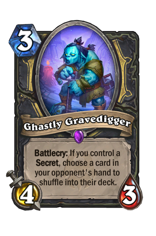 Ghastly Gravedigger Hearthstone kártya