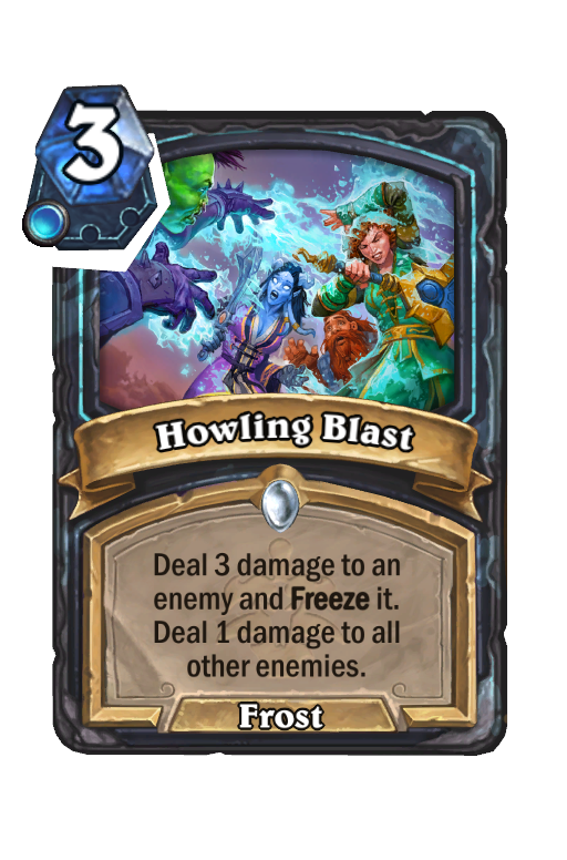 Howling Blast Hearthstone kártya