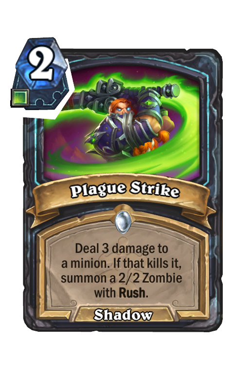 Plague Strike Hearthstone kártya