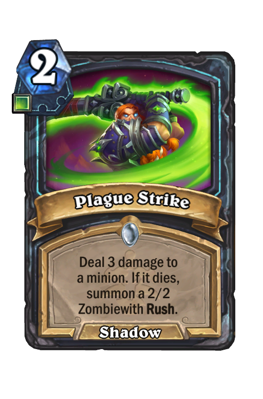 Plague Strike Hearthstone kártya