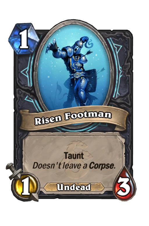 Risen Footman Hearthstone kártya