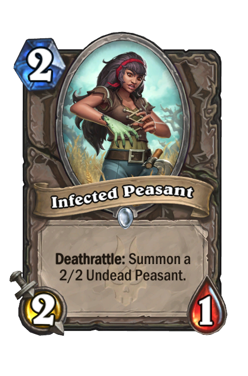 Infected Peasant Hearthstone kártya