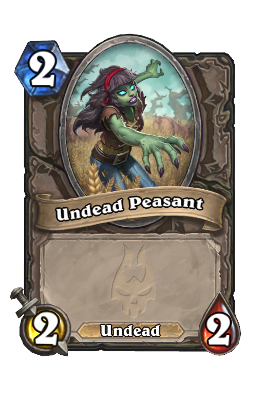 Undead Peasant Hearthstone kártya