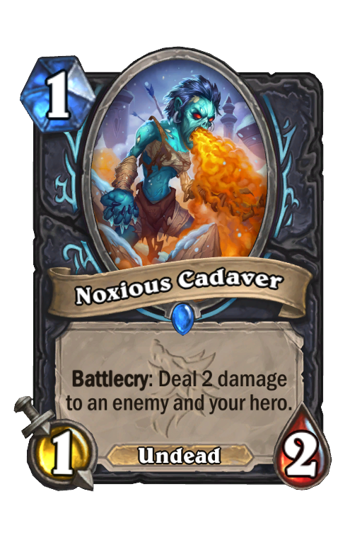 Noxious Cadaver Hearthstone kártya
