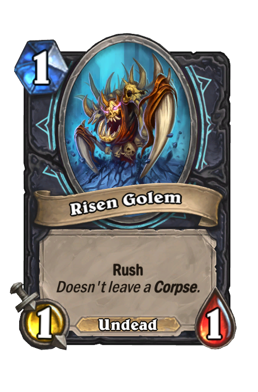Risen Golem Hearthstone kártya