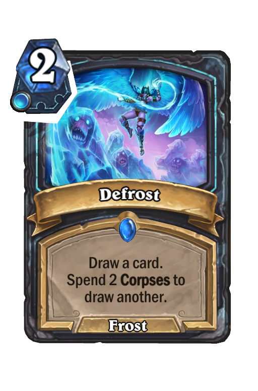 Defrost Hearthstone kártya