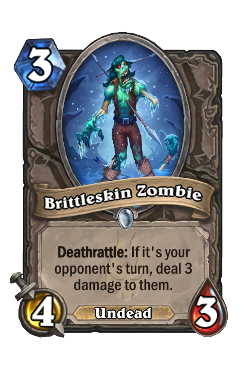 Brittleskin Zombie Hearthstone kártya
