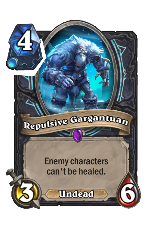Repulsive Gargantuan Hearthstone kártya