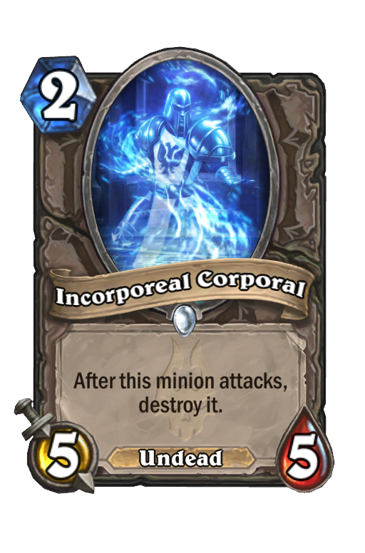 Incorporeal Corporal Hearthstone kártya