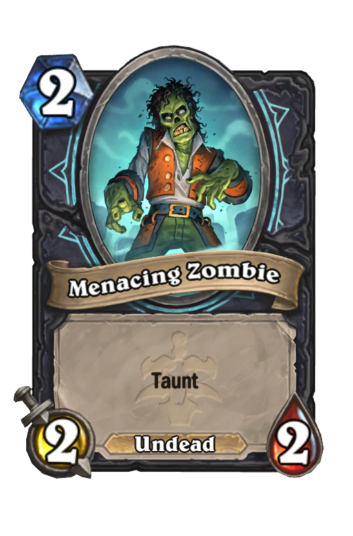 Menacing Zombie Hearthstone kártya