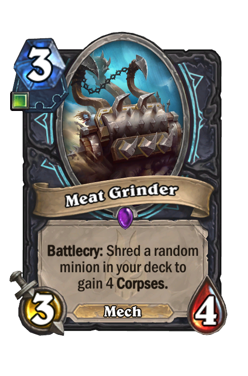 Meat Grinder Hearthstone kártya