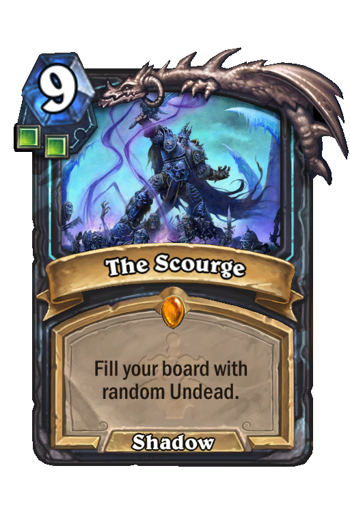 The Scourge Hearthstone kártya