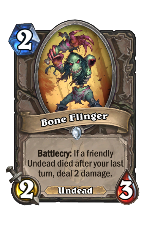 Bone Flinger Hearthstone kártya