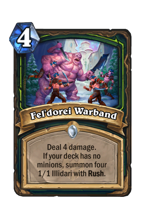 Fel'dorei Warband Hearthstone kártya