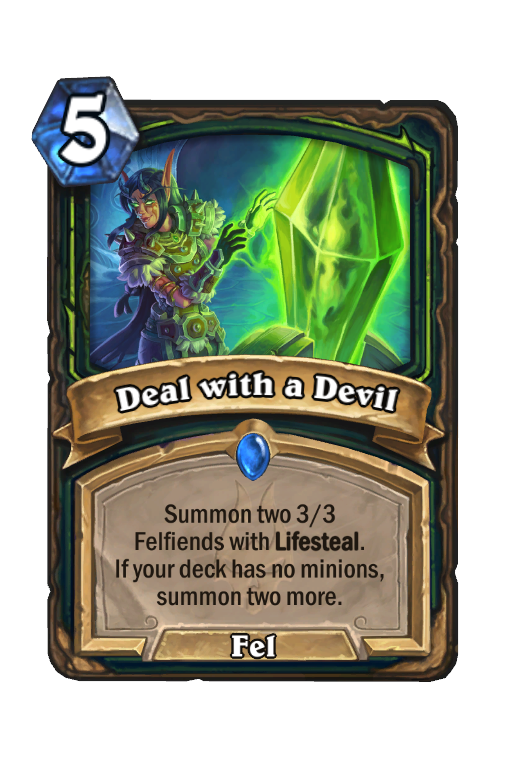 Deal with a Devil Hearthstone kártya