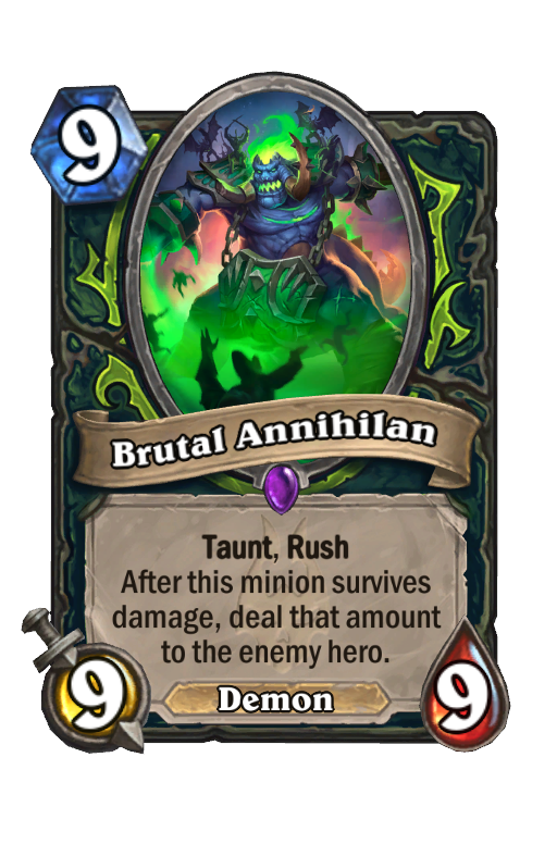 Brutal Annihilan Hearthstone kártya