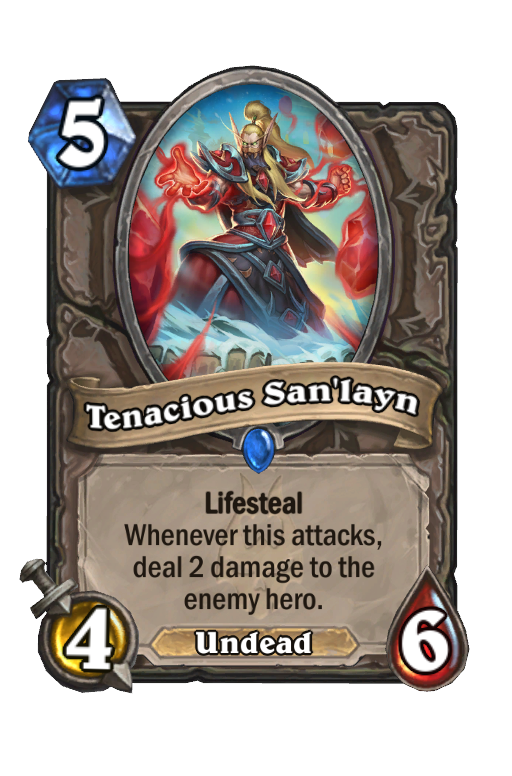 Tenacious San'layn Hearthstone kártya