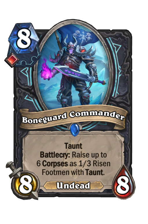 Boneguard Commander Hearthstone kártya