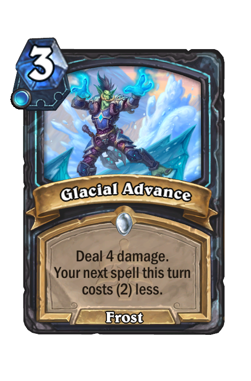 Glacial Advance Hearthstone kártya