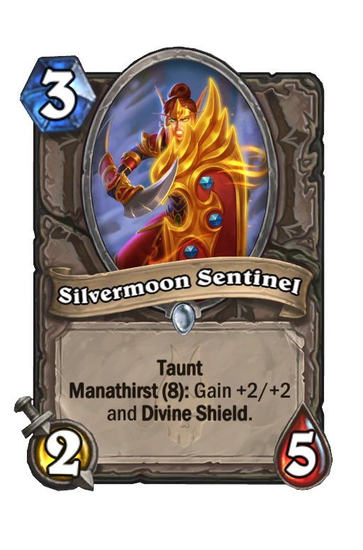 Silvermoon Sentinel Hearthstone kártya