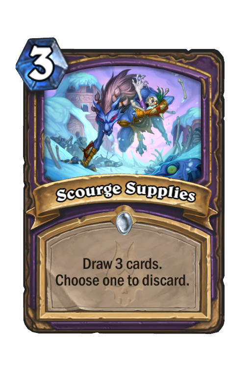 Scourge Supplies Hearthstone kártya