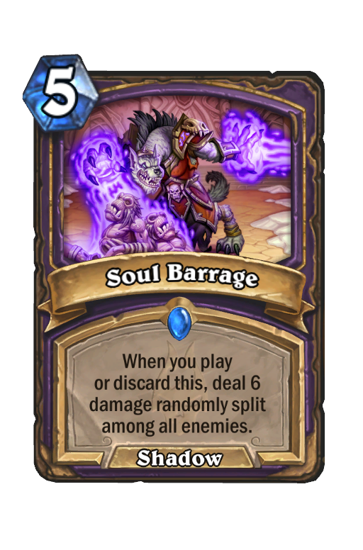Soul Barrage Hearthstone kártya