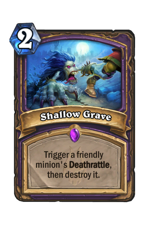 Shallow Grave Hearthstone kártya