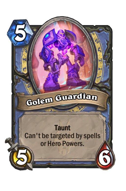 Golem Guardian Hearthstone kártya