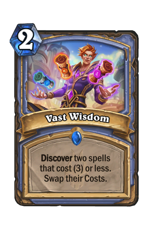 Vast Wisdom Hearthstone kártya