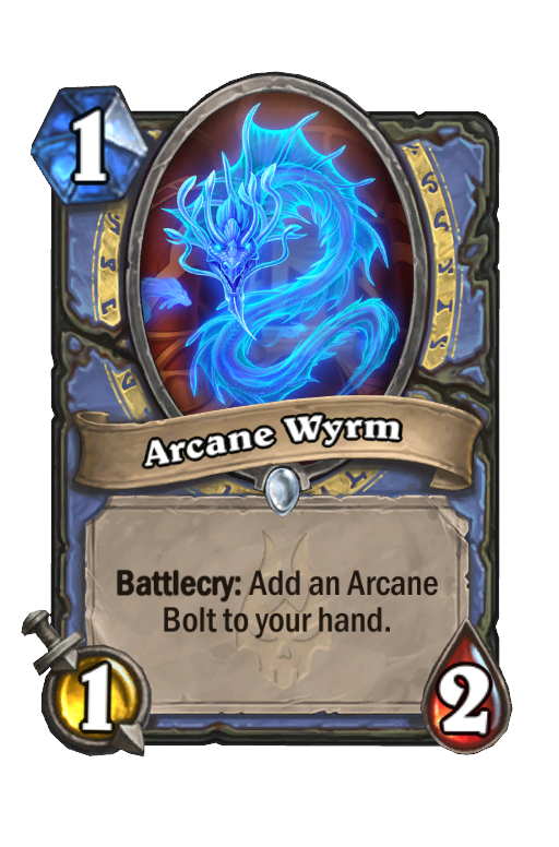 Arcane Wyrm Hearthstone kártya
