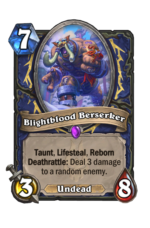 Blightblood Berserker Hearthstone kártya