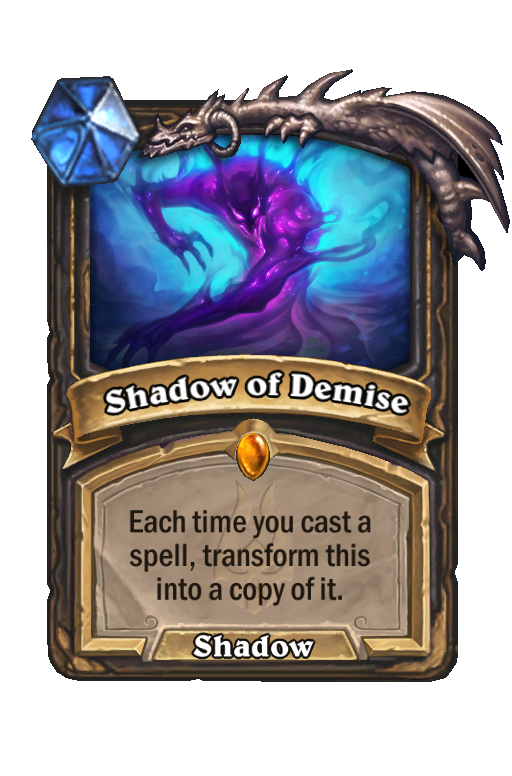 Shadow of Demise Hearthstone kártya