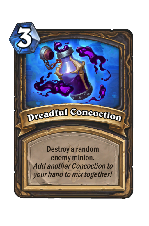 Dreadful Concoction Hearthstone kártya