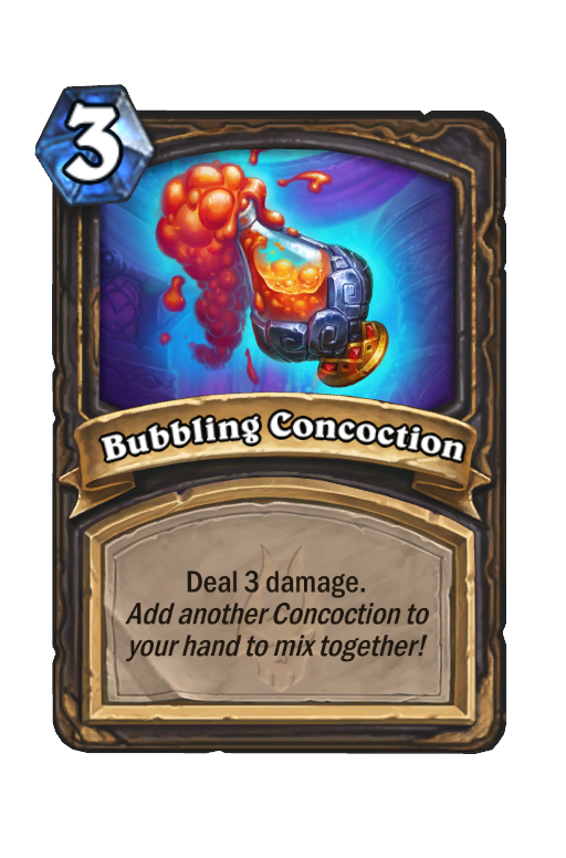 Bubbling Concoction Hearthstone kártya