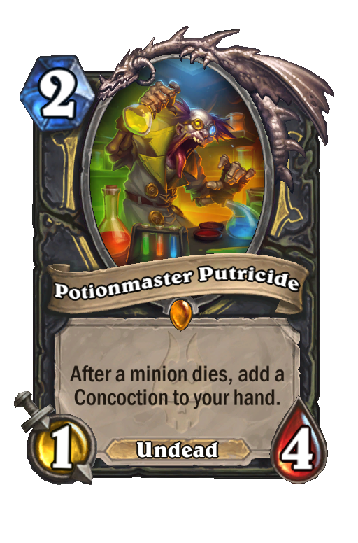 Potionmaster Putricide Hearthstone kártya