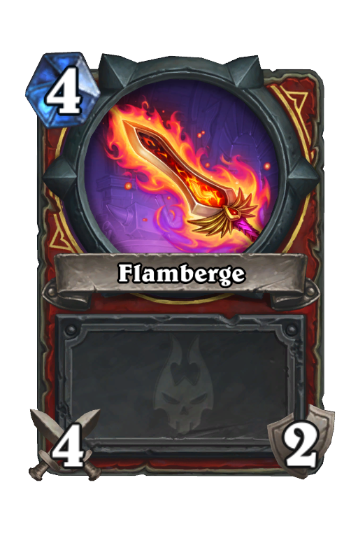 Flamberge Hearthstone kártya