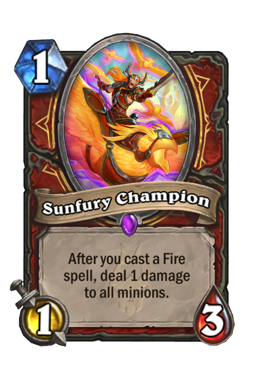 Sunfury Champion Hearthstone kártya