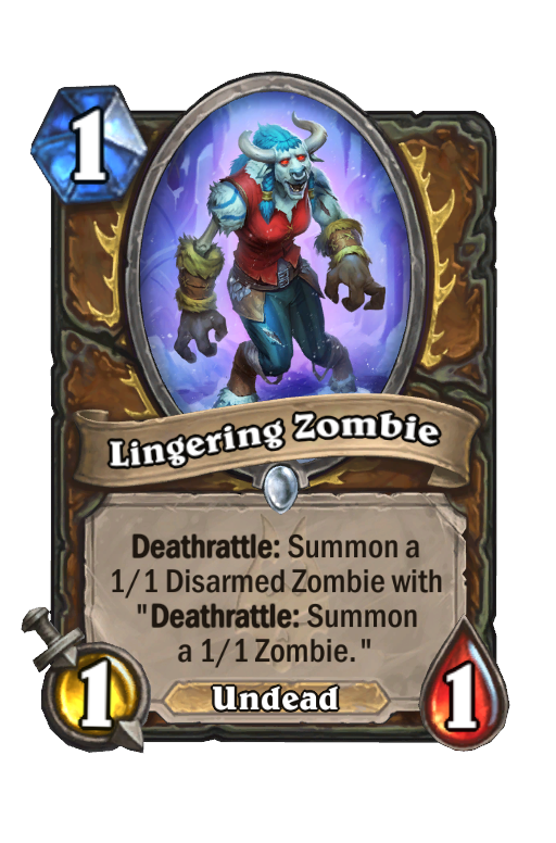 Lingering Zombie Hearthstone kártya